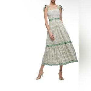 Alice + Olivia Breslin Corset Midi Dress